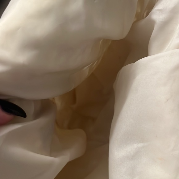 Vintage Macrame & wood beaded boho large bag with wooden looking resin handles - Picture 5 of 6